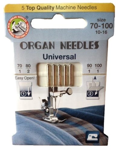 Universal Needles | Organ Needles - pack of 5 needles