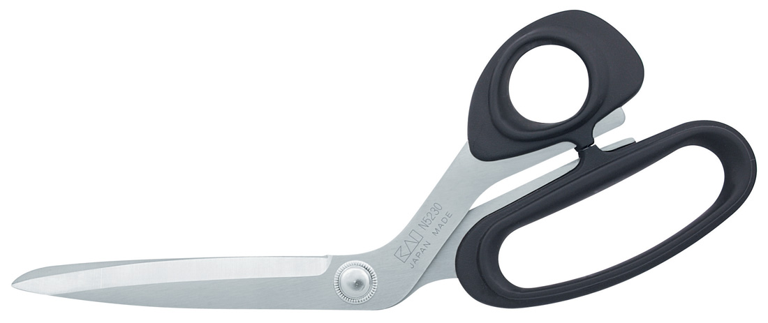 KAI bent trimmer scissor - 23cm - soft handle