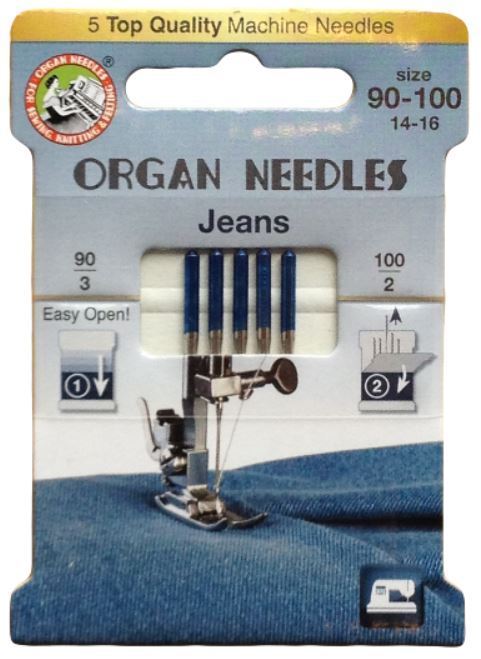 Jeans Needles | Organ Needles - pack of 5 needles
