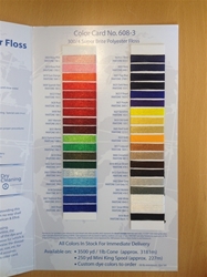 Super Brite Polyester Floss Color Chart